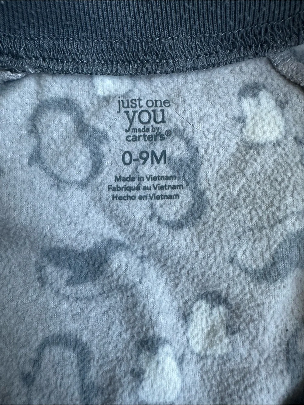 Carter's Gray Penguin Print Sleep Sack Pajamas
